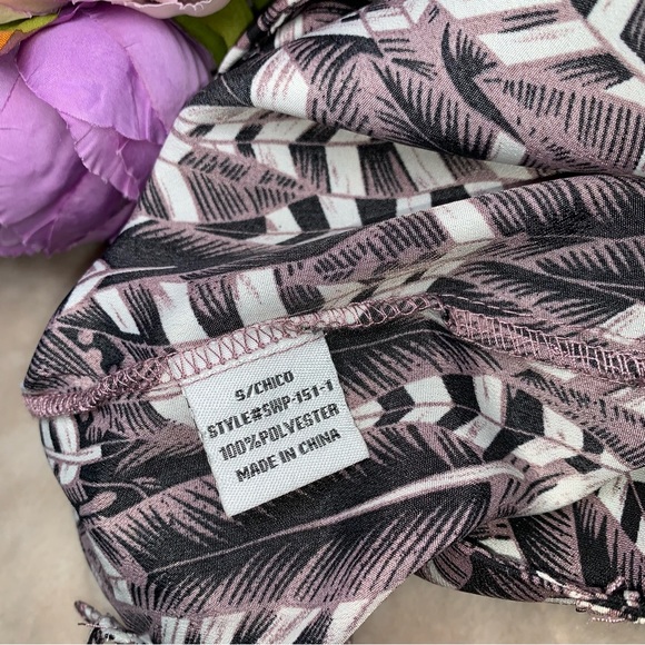 Love Culture Lilac High Rise Patterned Shorts - Picture 8 of 8